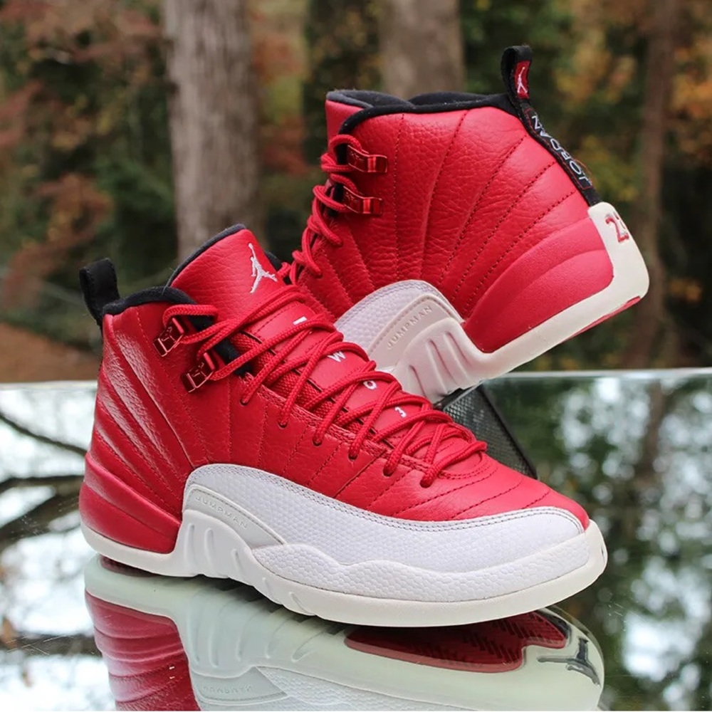 Air Jordan 12 Retro Gym Red Sneakers Size 8.5 Men/10 Women